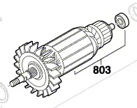Induit réf. 2 610 396 246 Skil